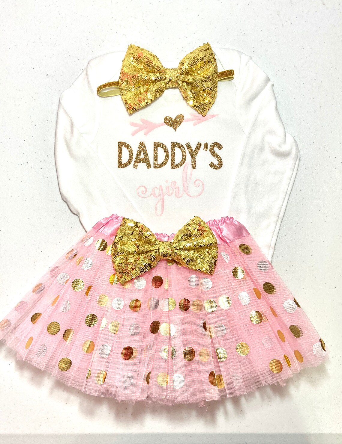 Baby Girl Outfit Daddys Shirt Daddys Girl Girl Fathers Etsy