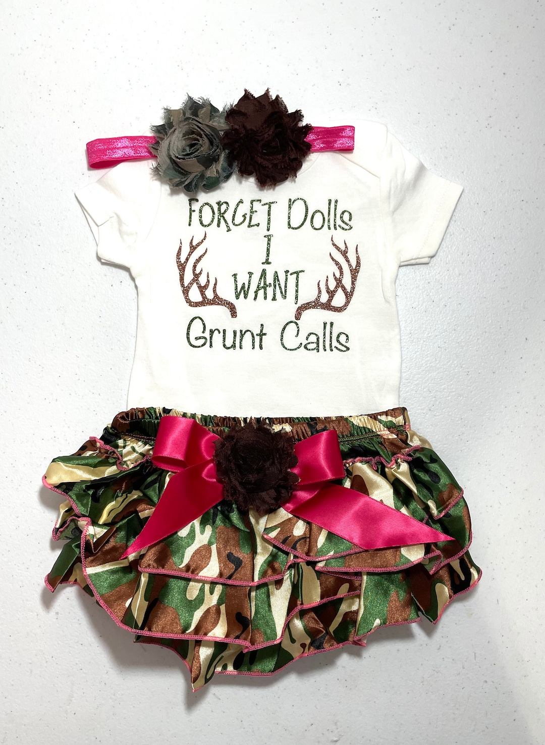 Baby Girl Hunting Outfit, Baby Girl Deer Hunting Outfit, Girl Hunting
