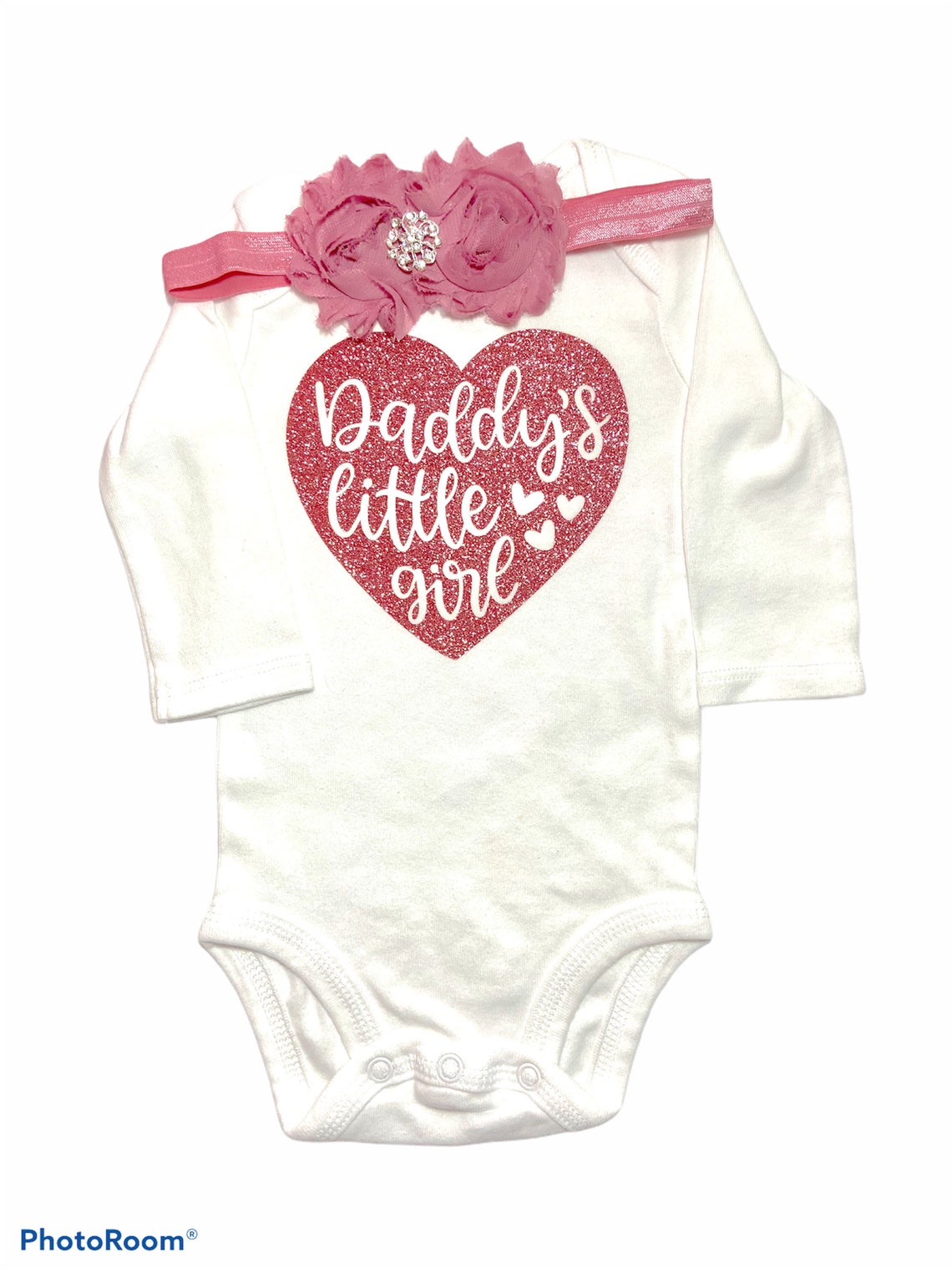 Daddys Girl Baby Girl Outfit New Baby Gift For Dad Daddys Etsy