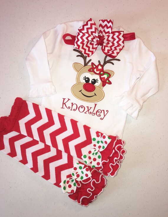 baby girl reindeer outfit
