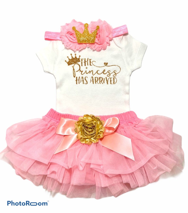 The Princess Has Arrived Baby Girl Newborn Outfit Baby Girl Etsy.de