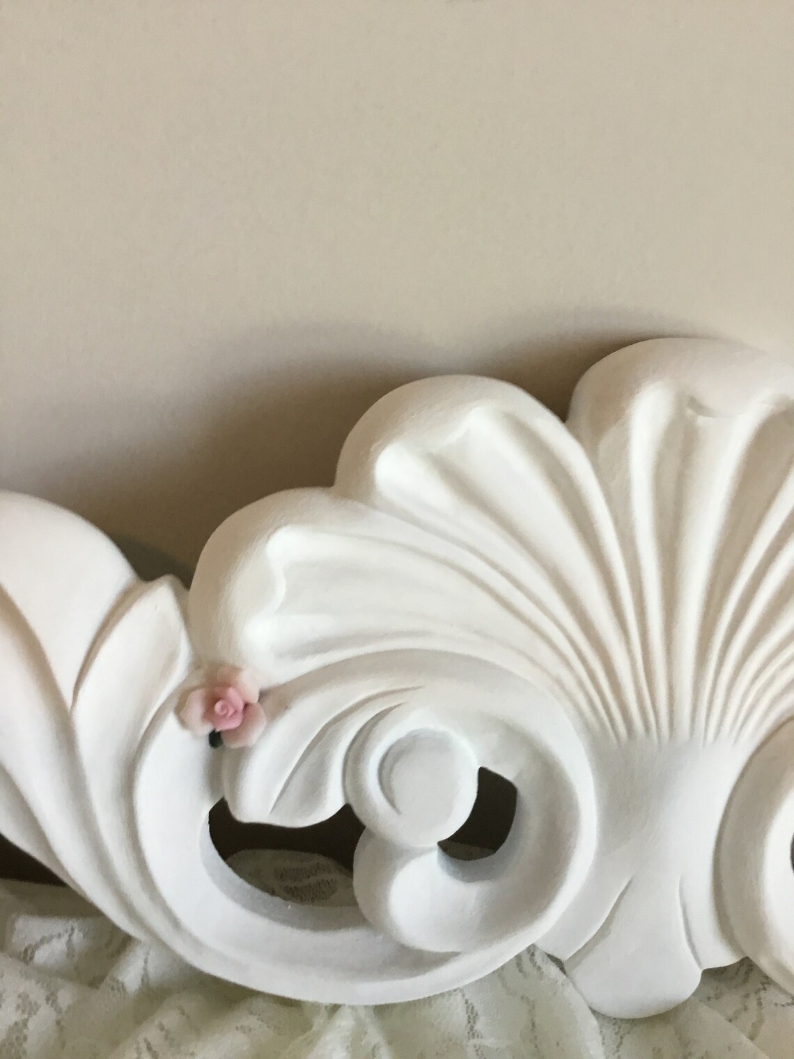 Shabby Chic Pediment / Wall decor / cottage home decor / wall Etsy