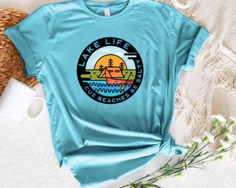 Lake Life Cuz Beaches Be Salty T-Shirt - Unisex Jersey Short Sleeve Tee