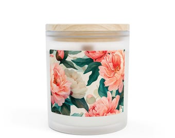 Frosted Glass Candle, 11oz