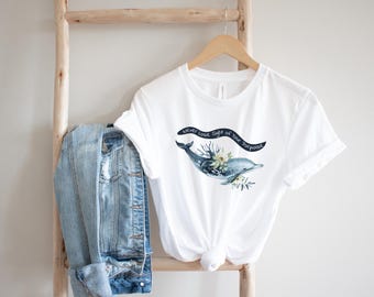 Dolphin Never Lose Sight of Your Porpoise T-shirt-Unisex Jersey Short Sleeve Tee-Ocean Life, Beach Tee-Bella Canvas T-Shirt -Crew Neck Tee
