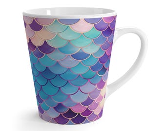 Mystic Mermaid Mug with Scale Design  Ocean-Inspired Ceramic Mug perfect for gift, coffee, tea, or your favorite drink
