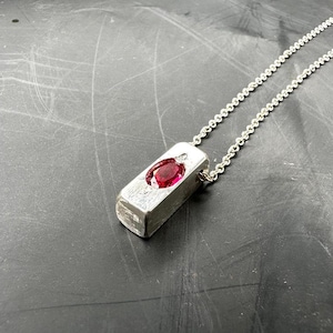 Men&#39;s Bar Pendant Necklace, 925 Sterling Silver Jewelry Birthday Gift, Ideal Gift for Dad, Boyfriend, Minimalist Jewelry for Men