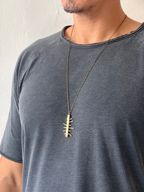 Mens statement necklace deals