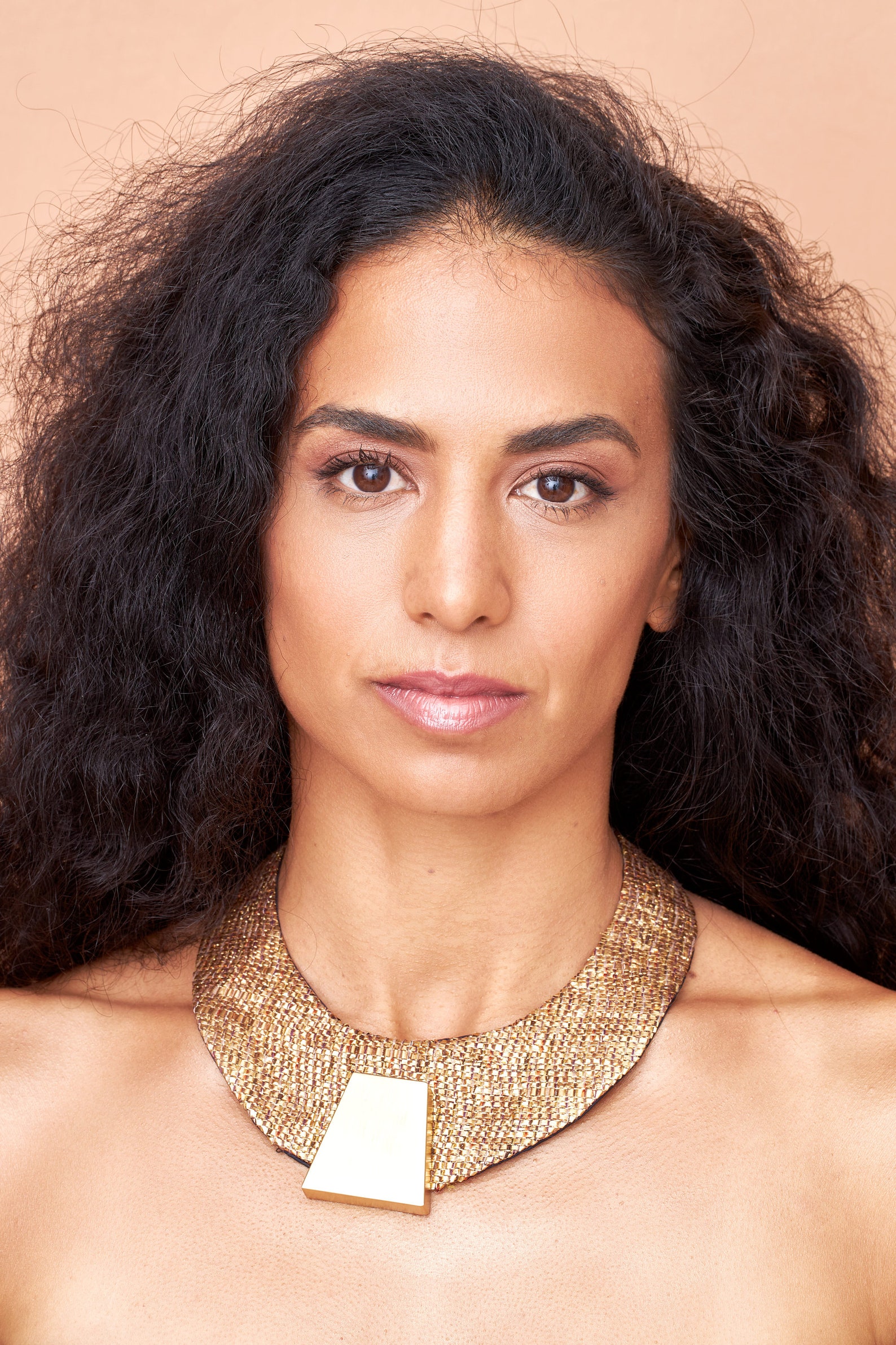 Gold Bib Necklace Statement Bib Necklace Chunky Necklace Etsy