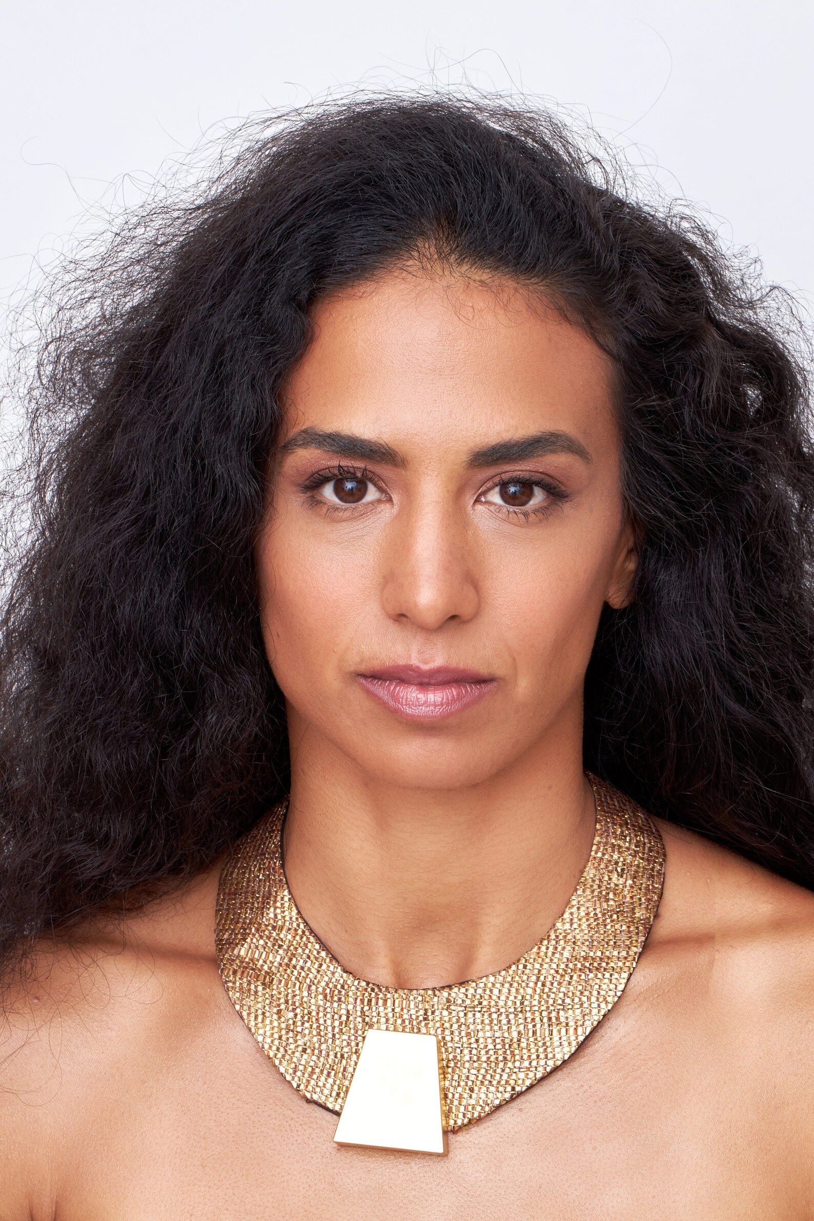 Gold Bib Necklace Statement Bib Necklace Chunky Necklace Etsy