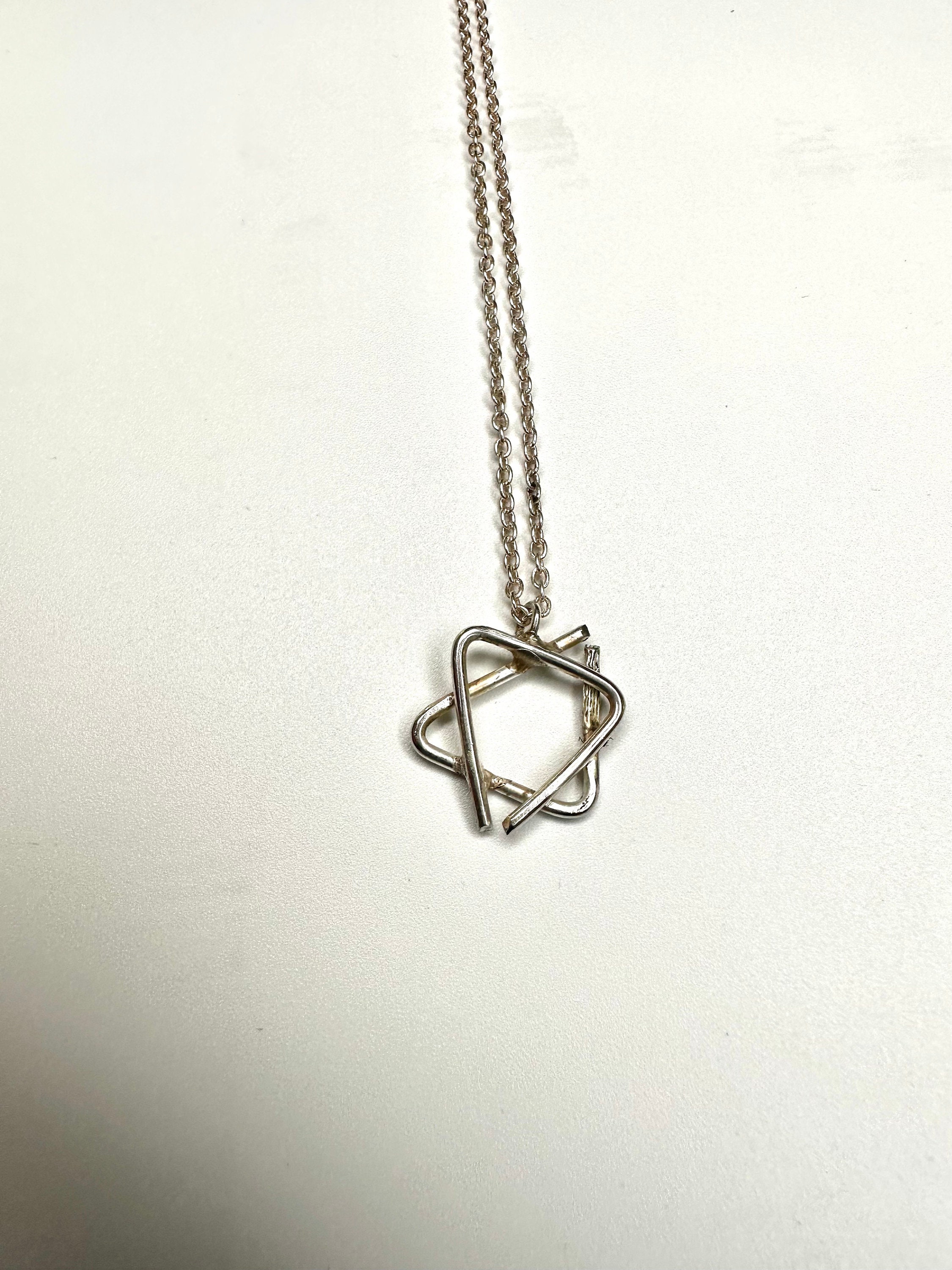 Coral Star of David necklace | Rebekajewelry