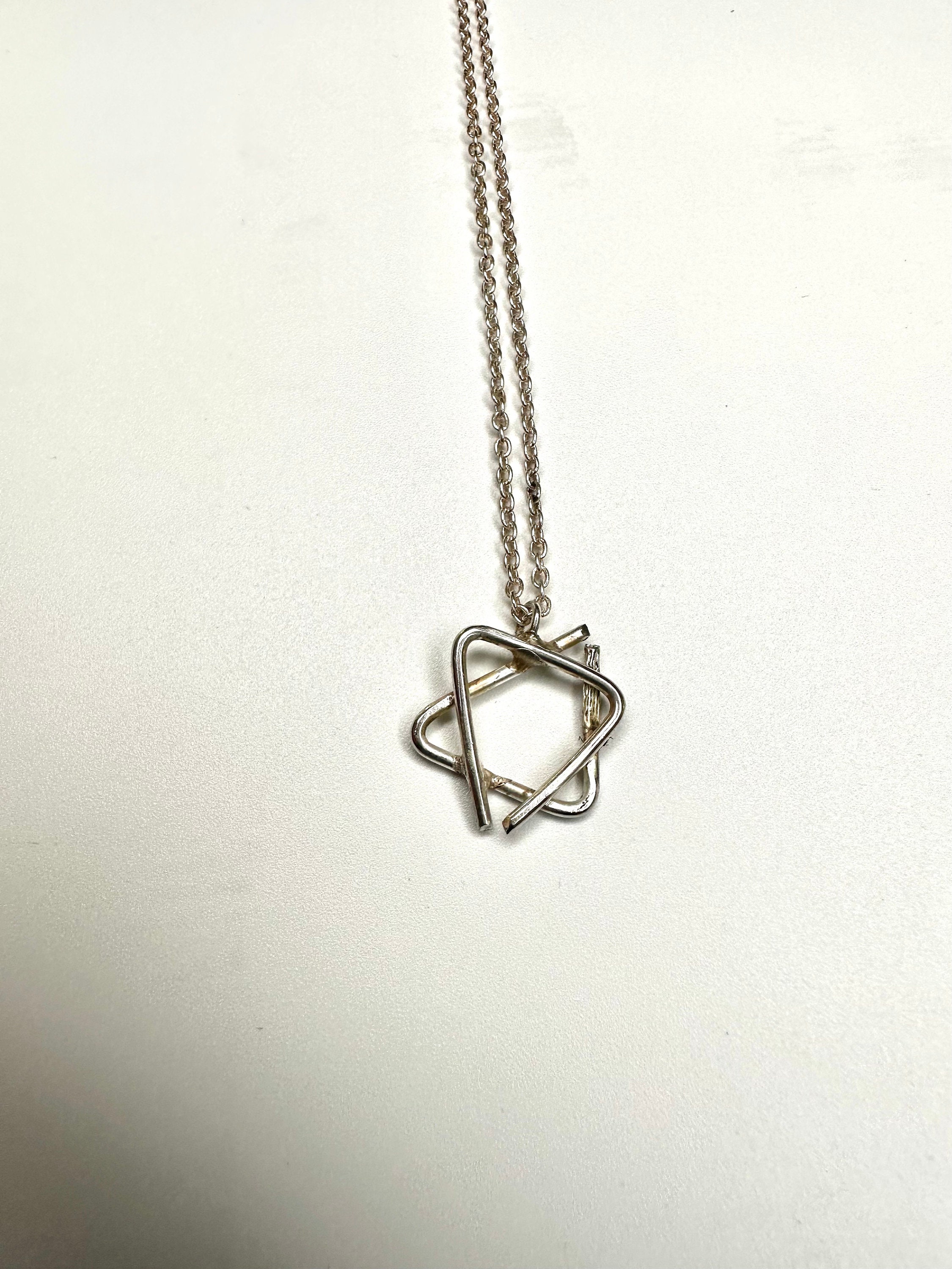 Star of shop david necklace tiffany