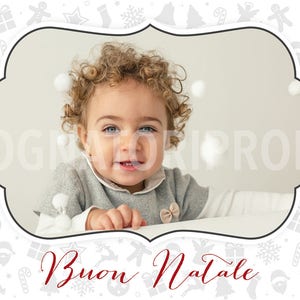 card biglietto auguri NATALE template stampabile