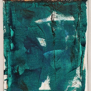 No.490 Mini Original Abstract Modern Minimal Urban Painting By K.A.Davis