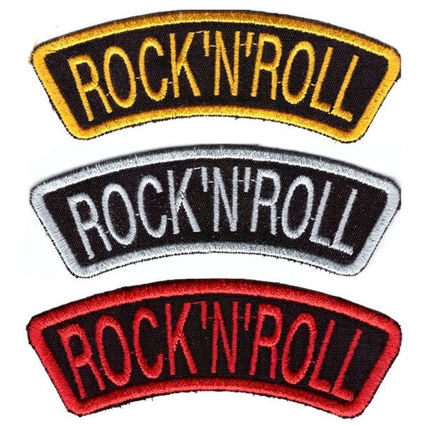 50 Pz/lotto Rock Band Toppe E Stemmi Vesti Musica Punk Stiratura Distintivi Appliques Strisce Ricamate Per Giacca Jeans Adesivi FAI DA TE - Foto 4