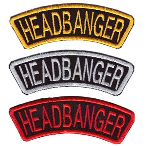 Headbanger Patch, Music Band Patch, Backpack Patch, Embroidered Patch, Applique Patch, Jacket Patch, Rock Patch, Cool Patch for Jeans