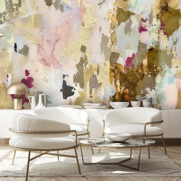 Large Scale Abstract Wallpaper Etsy