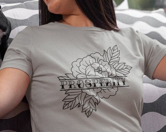 タトゥー繁栄Tシャツ、ヴィンテージセーラージェリースタイル衣類、ピンナップガールTシャツ、オルタナティブレディース衣類、ロックンロールシャツ、フラワーフラッシュタトゥーTシャツ