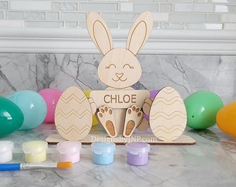 Custom Easter Basket Craft Kit, Personalized Easter DIY Craft Kids Paint Kit, Easter Basket Filler, Easter Basket Stuffer