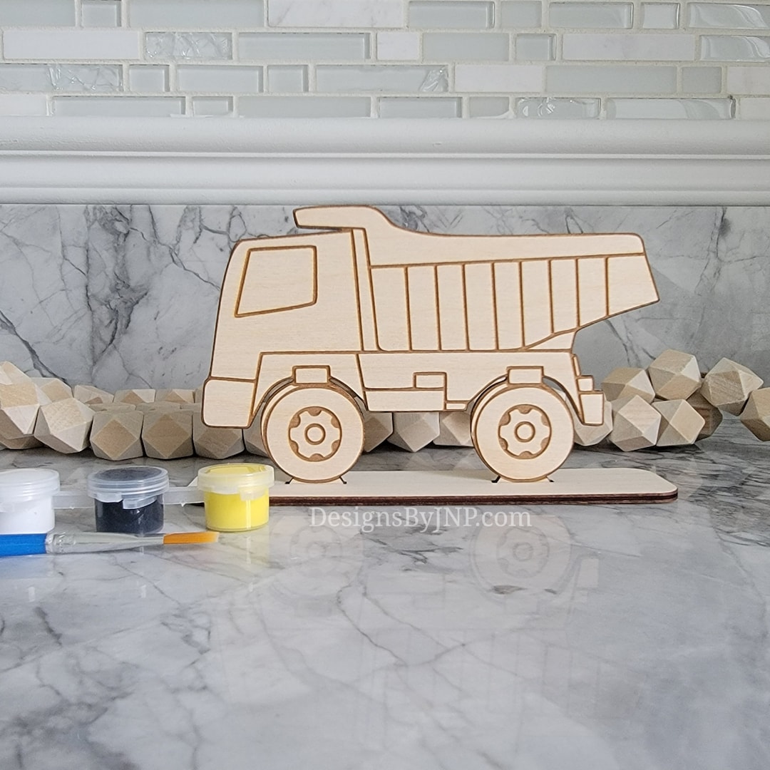 Make Your Own Dump Truck, You Paint Dump Truck Kids Craft Kit
