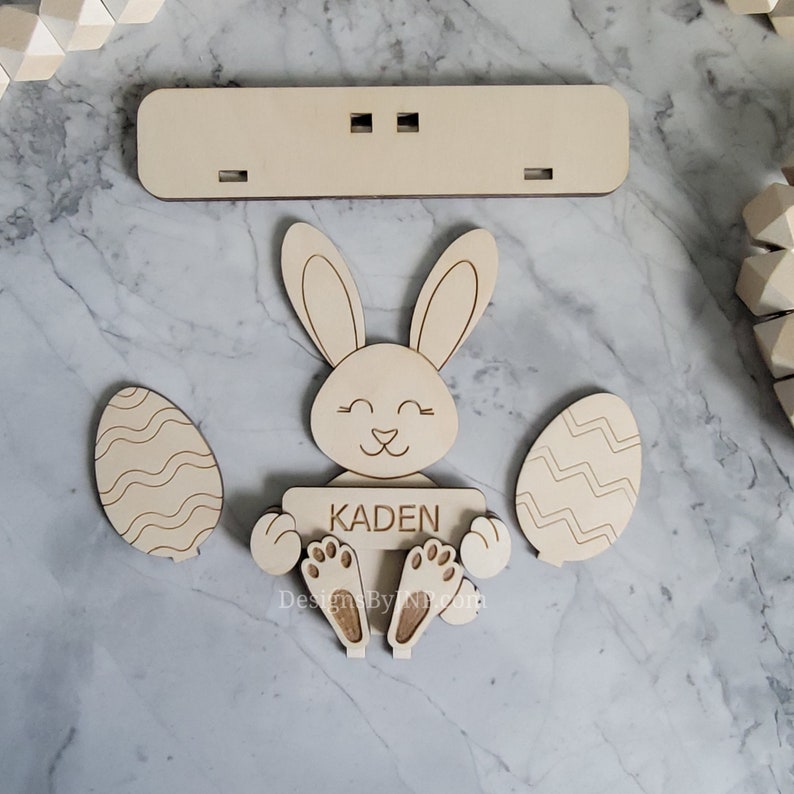 Custom Easter Basket Craft Kit Personalized Easter DIY Craft Etsy