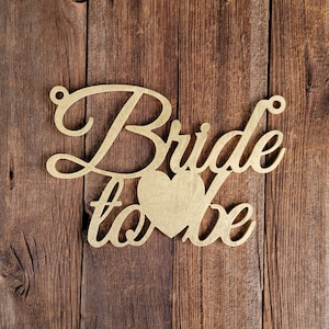 Bride to be Sign, Bridal Shower Sign, Bride Chair Sign, Wood Chair Sign