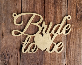 Bride to be Sign, Bridal Shower Sign, Bride Chair Sign, Wood Chair Sign