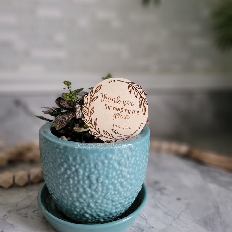 3 Pcs Handmade Crochet "Thank You For Helping Me Grow" Teacher Gift - Positive Flower Plant Dolls - View #11