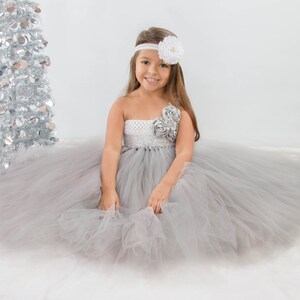 silver tutu dress