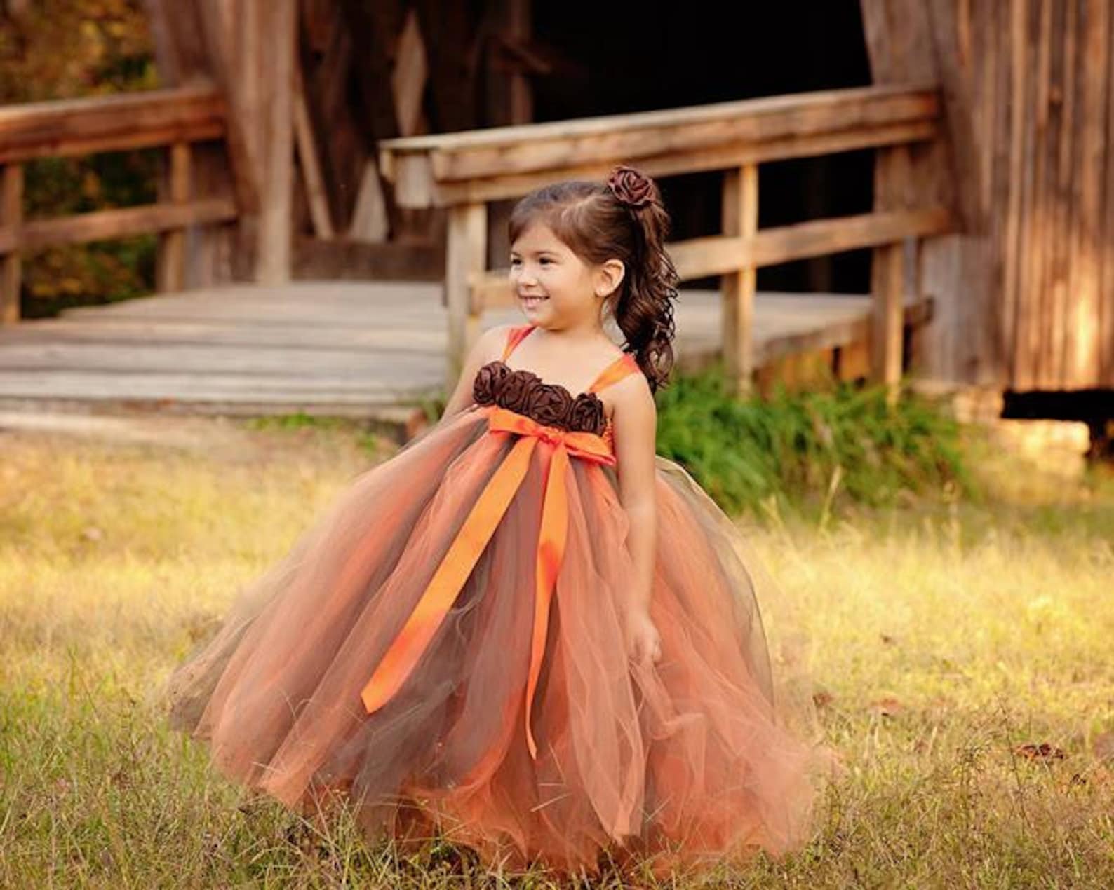 Fall Flower Girl Dress Autumn Tutu Dress Baby Tutu Dress Etsy
