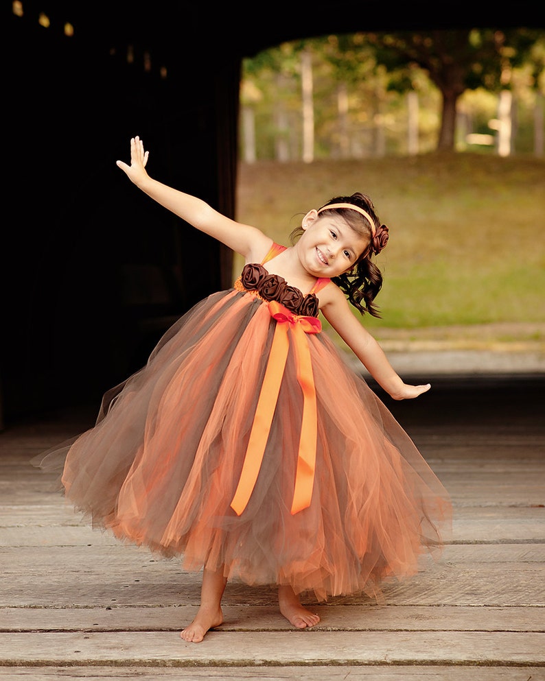 Fall Flower Girl Dress Autumn Tutu Dress Baby Tutu Dress | Etsy