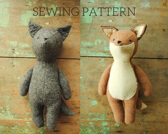 wolf plush pattern free