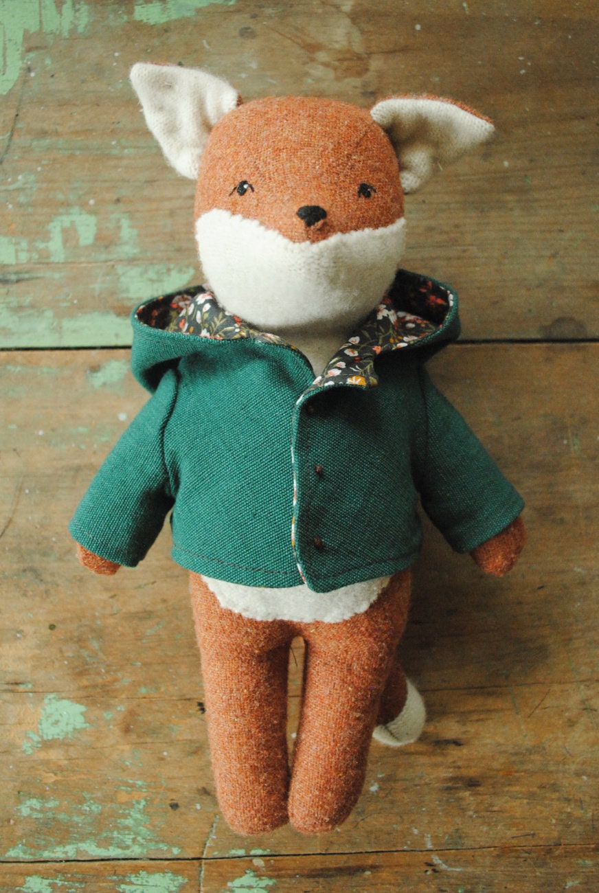 Miniature coat PDF sewing pattern / reversible doll jacket Etsy.de