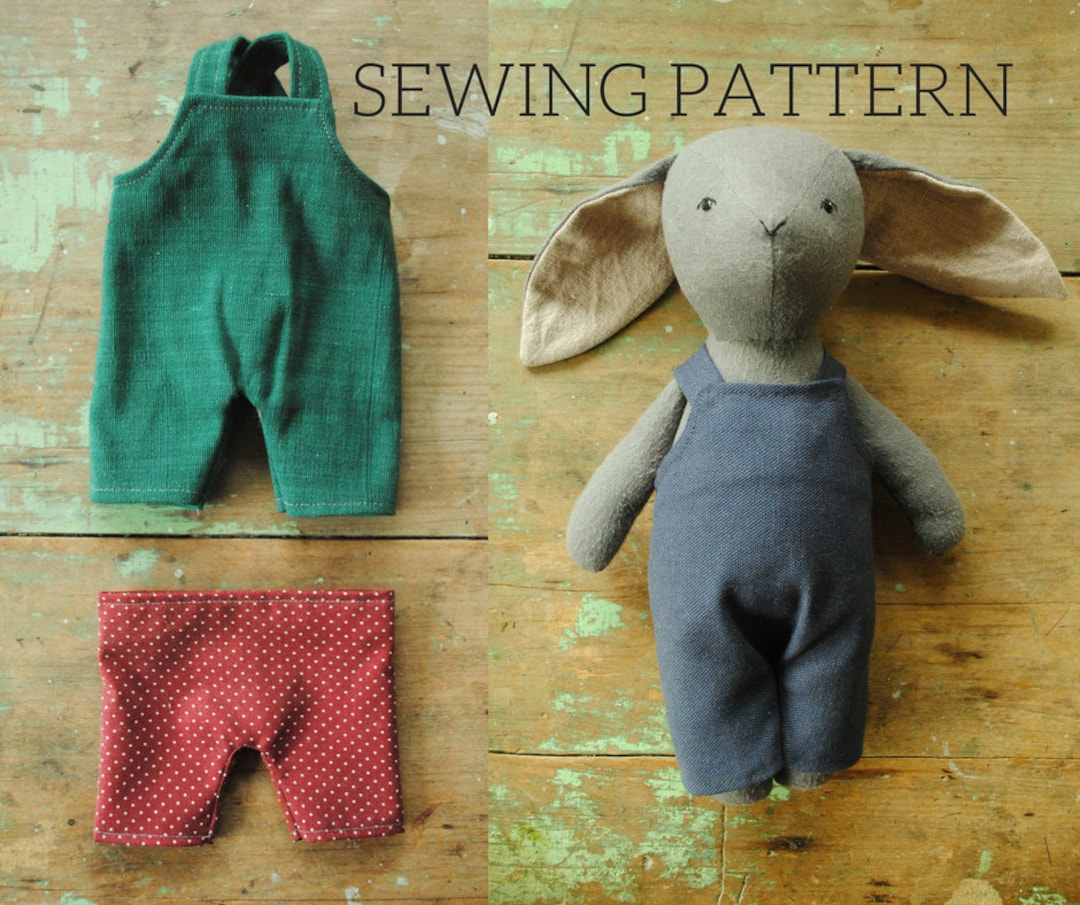 Free doll overalls pattern sale