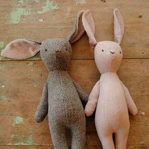 Bunny rabbit and bear stuffed animal doll sewing pattern / digital PDF download image 5