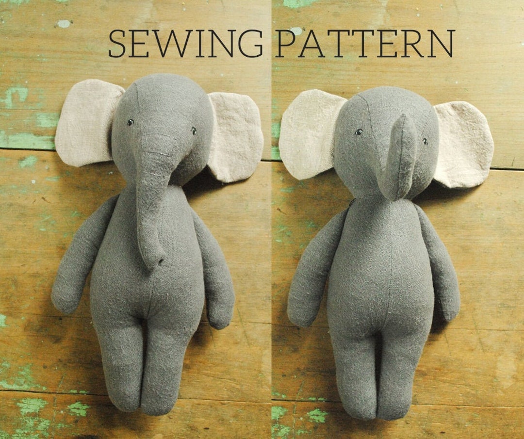 Elephant Stuffed Animal Doll Sewing Pattern / Soft Toy Digital - Etsy Elephant Stuffed Animal Doll Sewing Pattern / Soft Toy Digital - Etsy