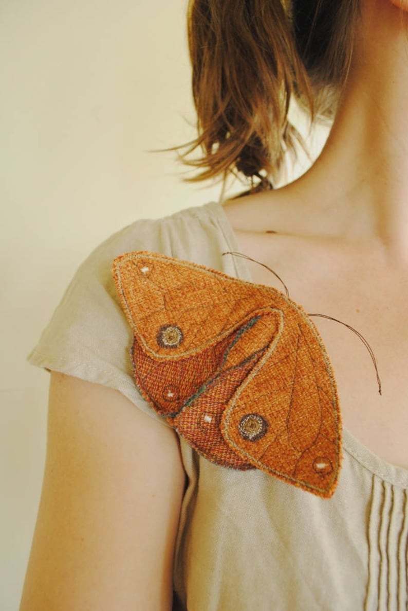 Simple fabric moth and butterfly PDF sewing pattern / digital download image 7