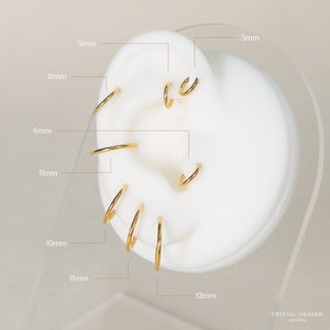 18g Cartilage Piercing Hoop Earring Implant Grade Titanium