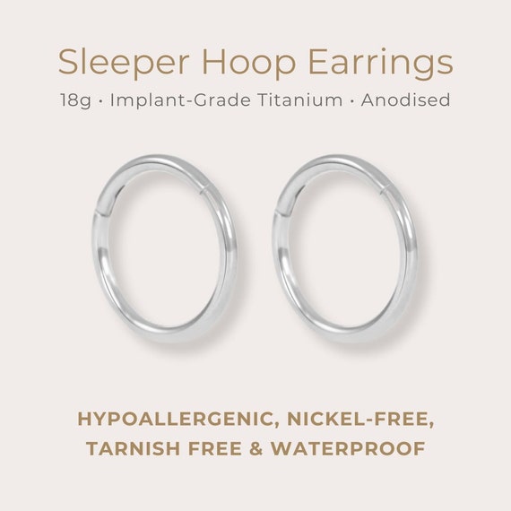 Titanium hotsell sleeper earrings