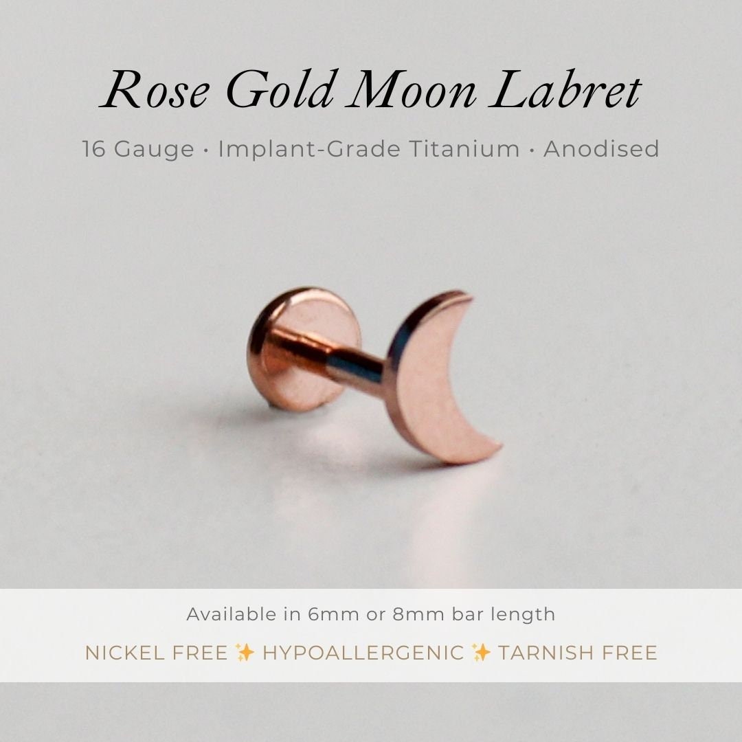 Moon labret stud discount