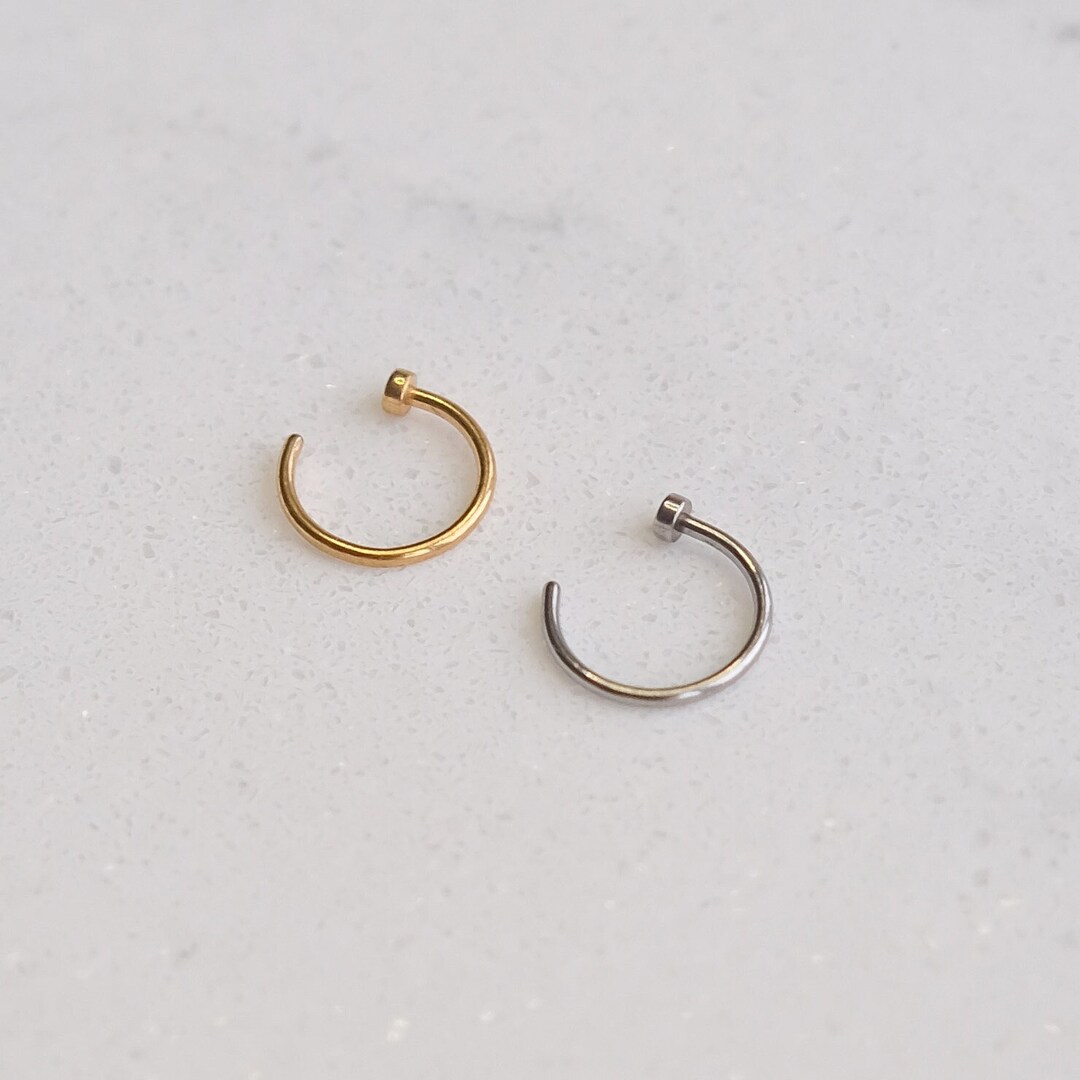 8mm Nose Ring 20 Gauge Stainless Steel High Quality Etsy
