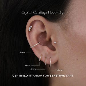 11mm Conch Hoop | 16g | Certified Implant Grade ASTM F136 Titanium