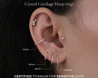 11mm Conch Hoop | 16g | Certified Implant Grade ASTM F136 Titanium