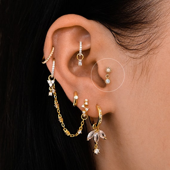 Dangling tragus best sale earrings
