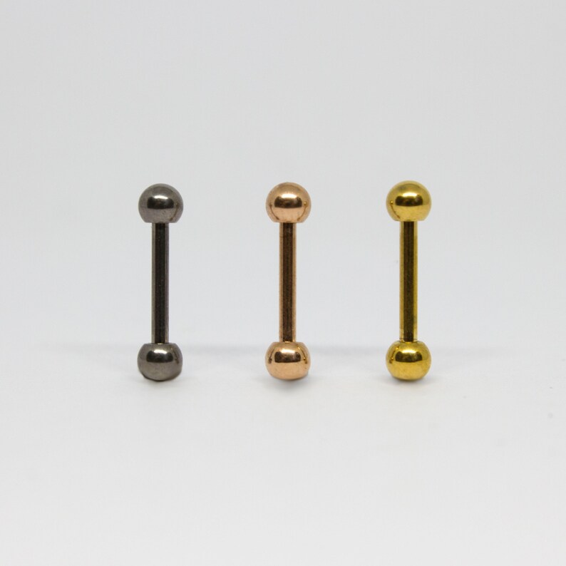 16g Tiny Barbell Cartilage Ear Piercing 4mm 6mm 8mm High Quality G23 Titanium Body Jewellery