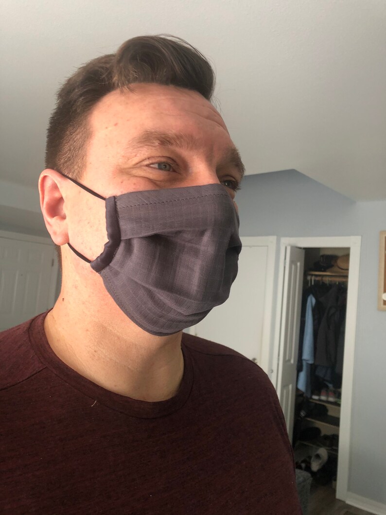 Breathing Mask 100 Cotton One Layer Mask Muslin Face Etsy