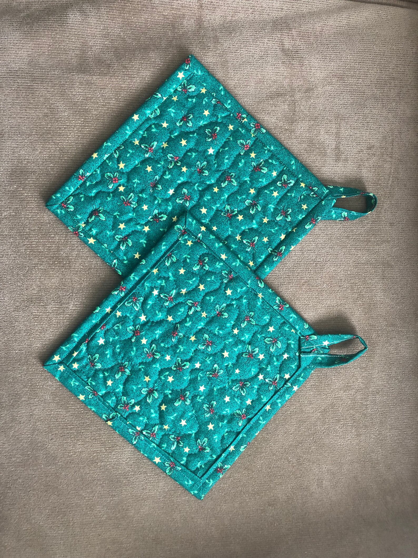 Quilted Pot holders Potholderspot holders Fabric Pot Etsy