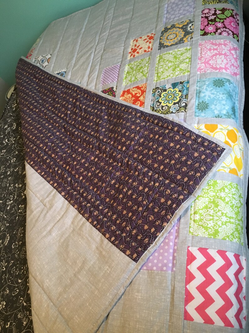 READY TO SHIP Quilt Hand Made Full Size.modern Quilt Etsy