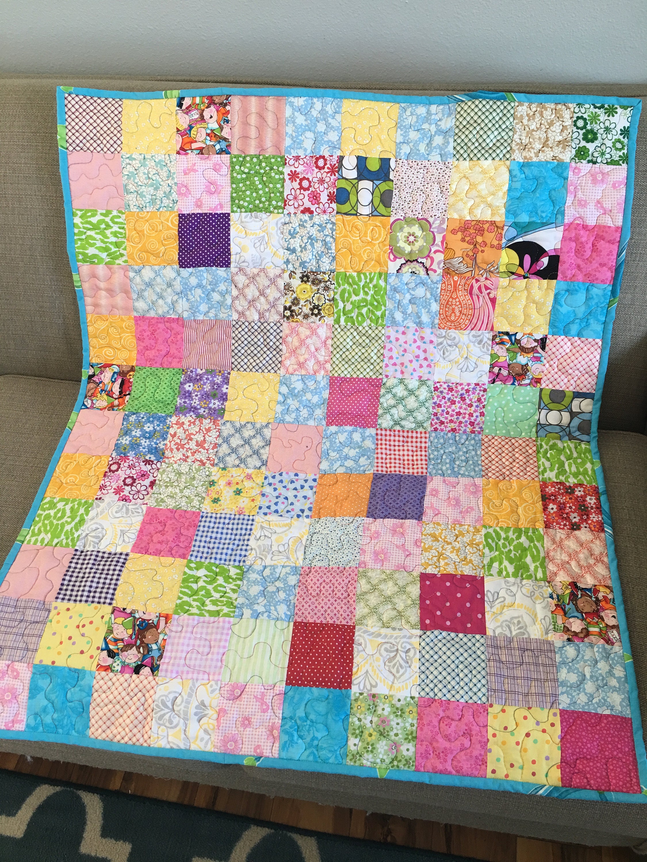 Baby Quilt Cotton Quilt Crib Bedding Toddler Quilt Mat for Etsy Australia