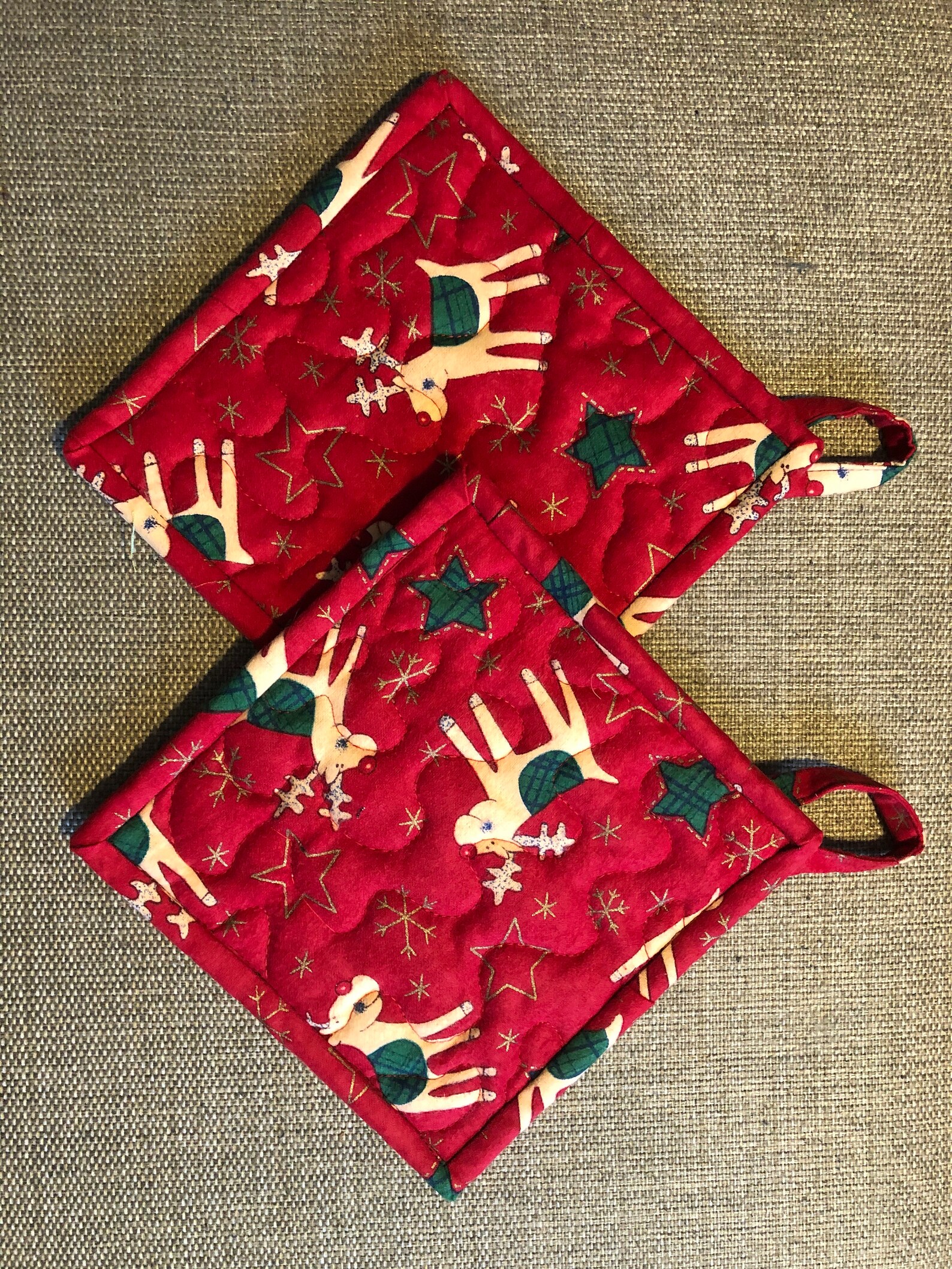 Quilted Pot holders hot stand Potholders pot holders Etsy